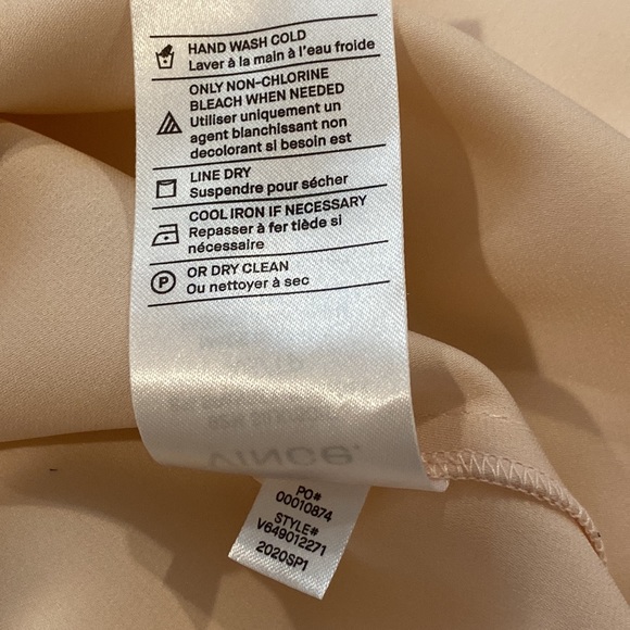 Vince V-Neck Silk Blend Popover - XS - Picture 10 of 15